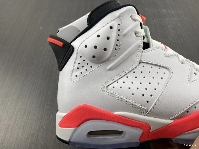 Rep TBkick (2014) White Retro Jordan 6 Infrared 384664-123 0813